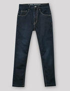 Navy Blue Solid Regular Fit Jeans for Boys