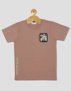 Choco Solid Round Neck T-Shirt for Boys