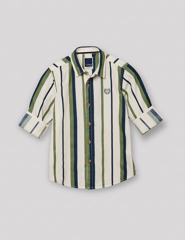 Ruff Cotton Stripe Shirt