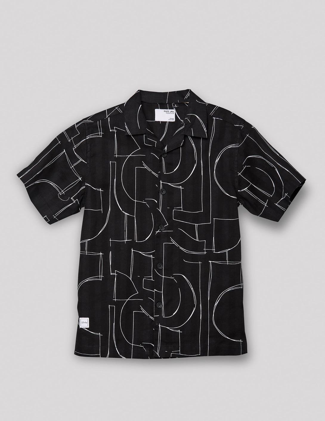 Ruff Printed Shoulder Down Shirt