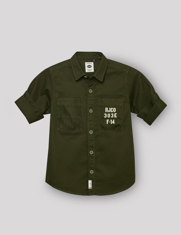 Olive Cargo Shirt