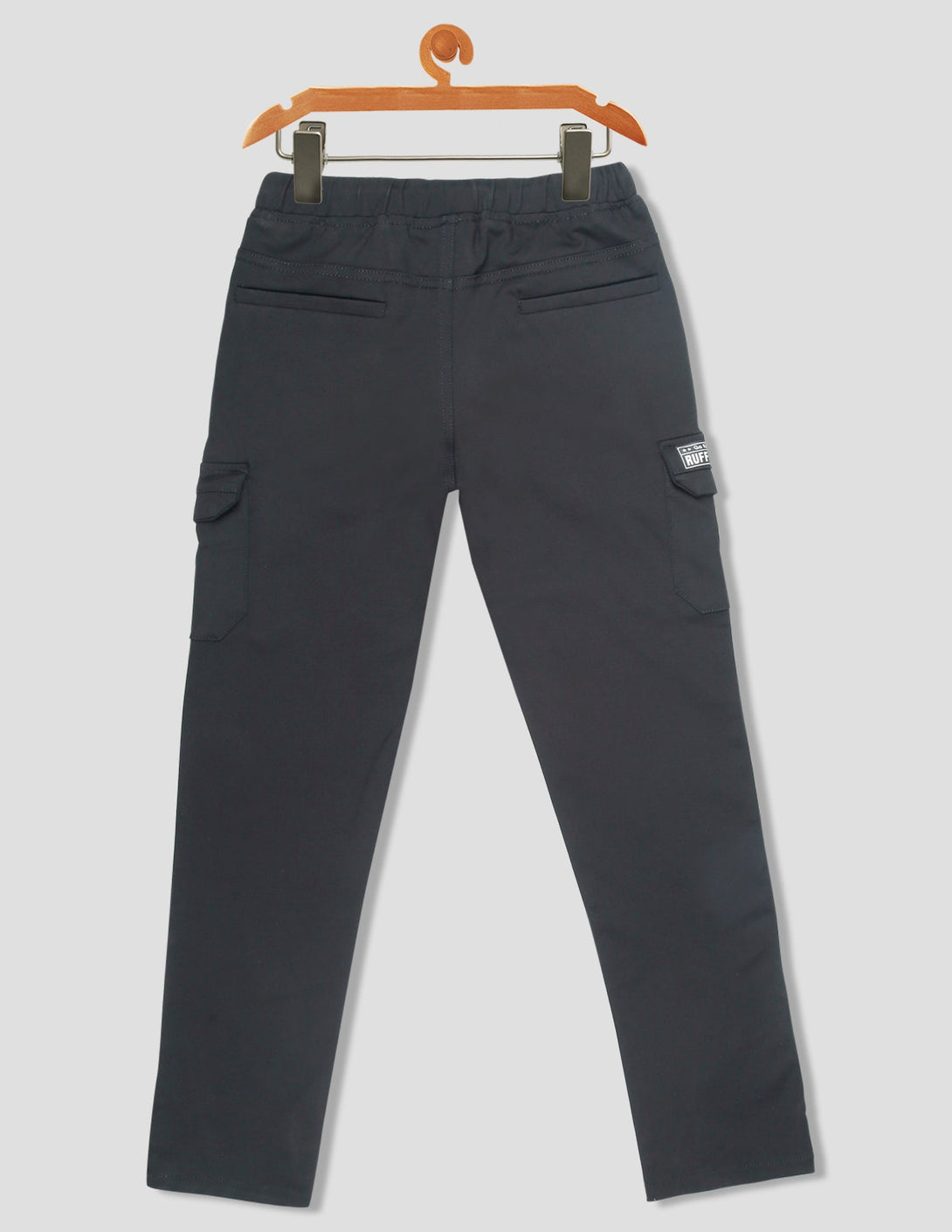Ruff Black Fashion Cargo Pants