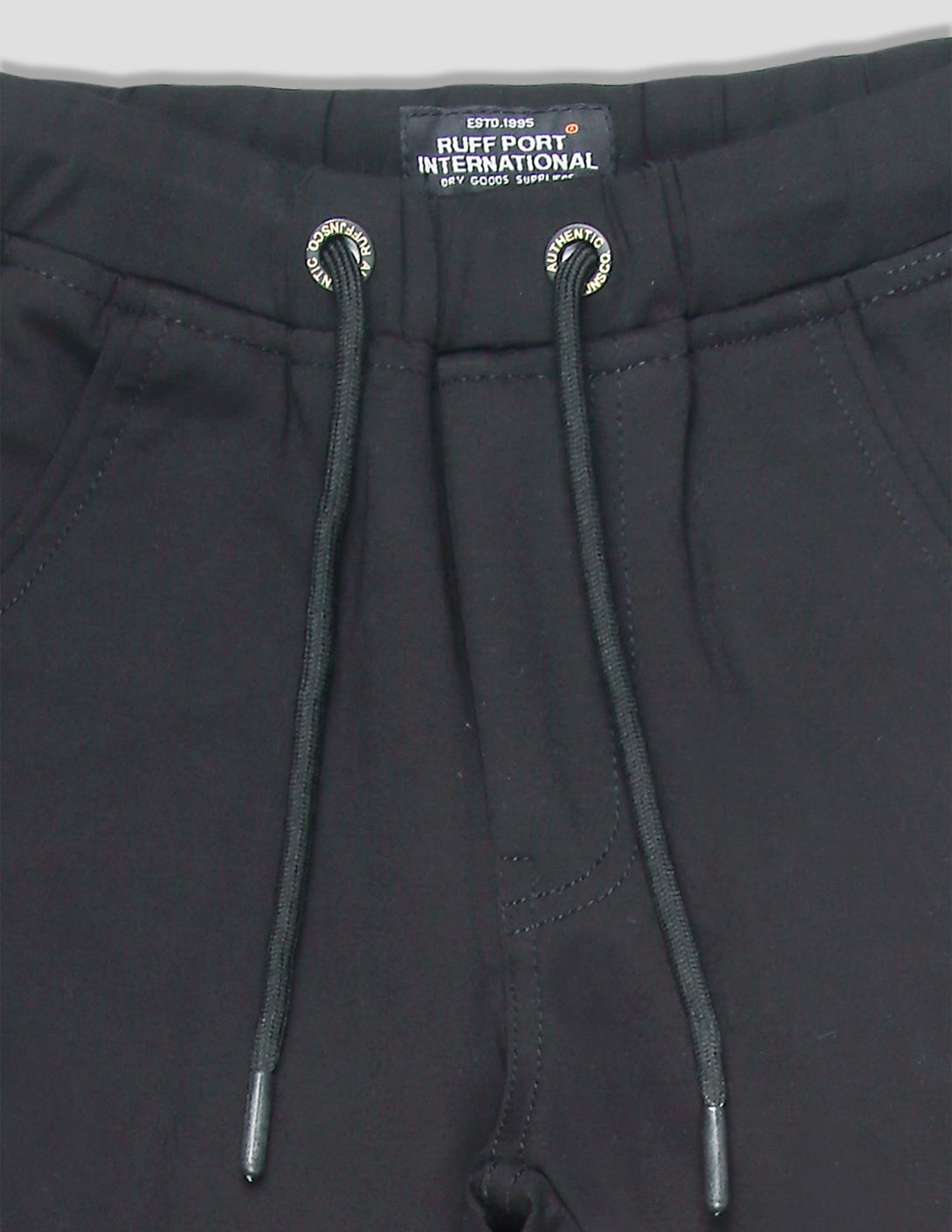 Ruff Black Fashion Cargo Pants