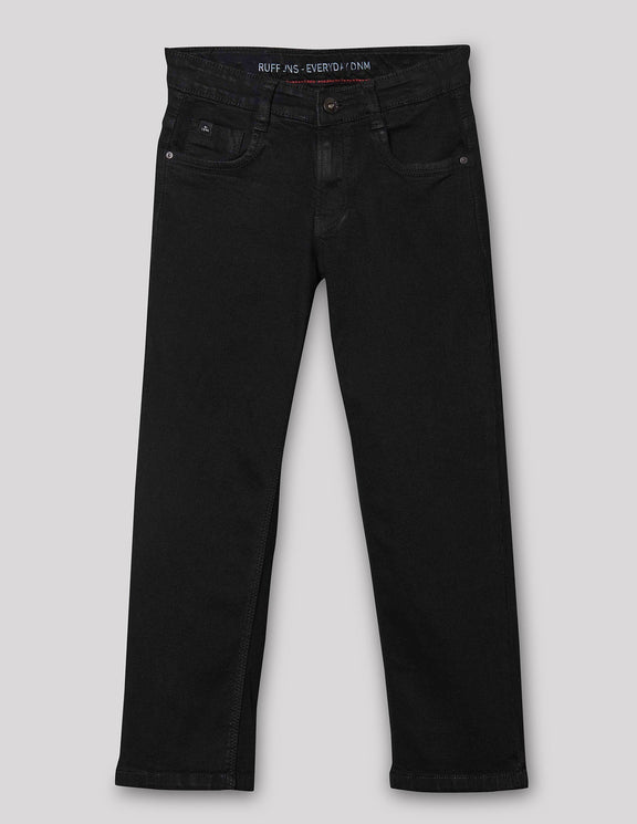 Shop Black Ruff Straight Fit Jeans Online In India