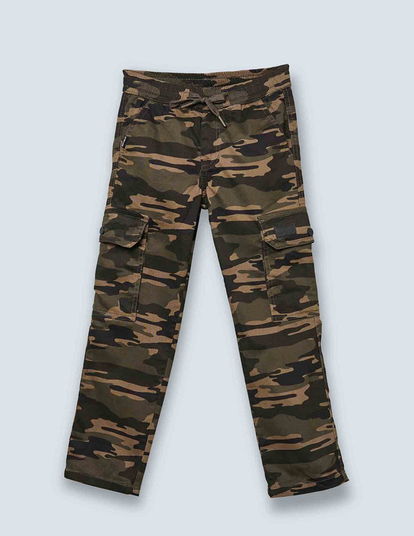 Ruff Straight Fit Cotton Cargo Pants