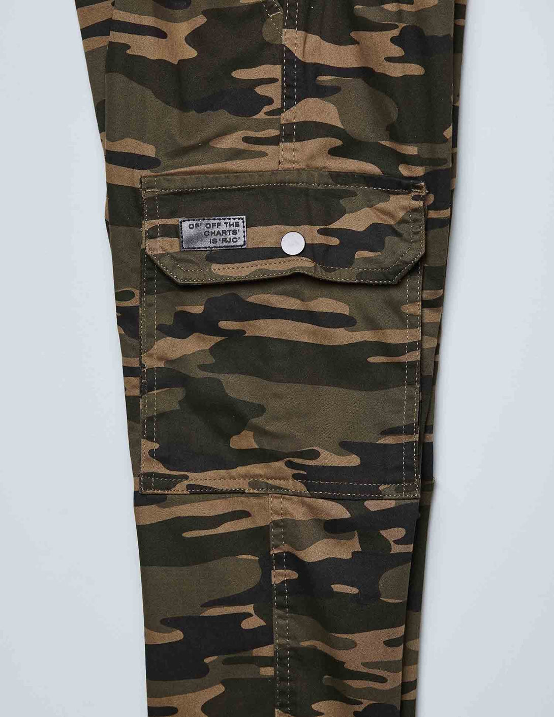 Ruff Straight Fit Cotton Cargo Pants