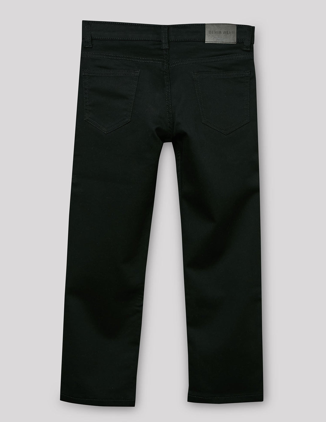 Buy Plain Black Solid Straight Fit Denim Jeans online at RUFF