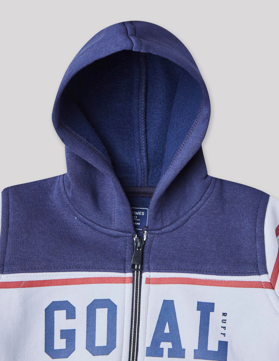 Ruff Fashion Zipper Sweat Shirt With Hood
