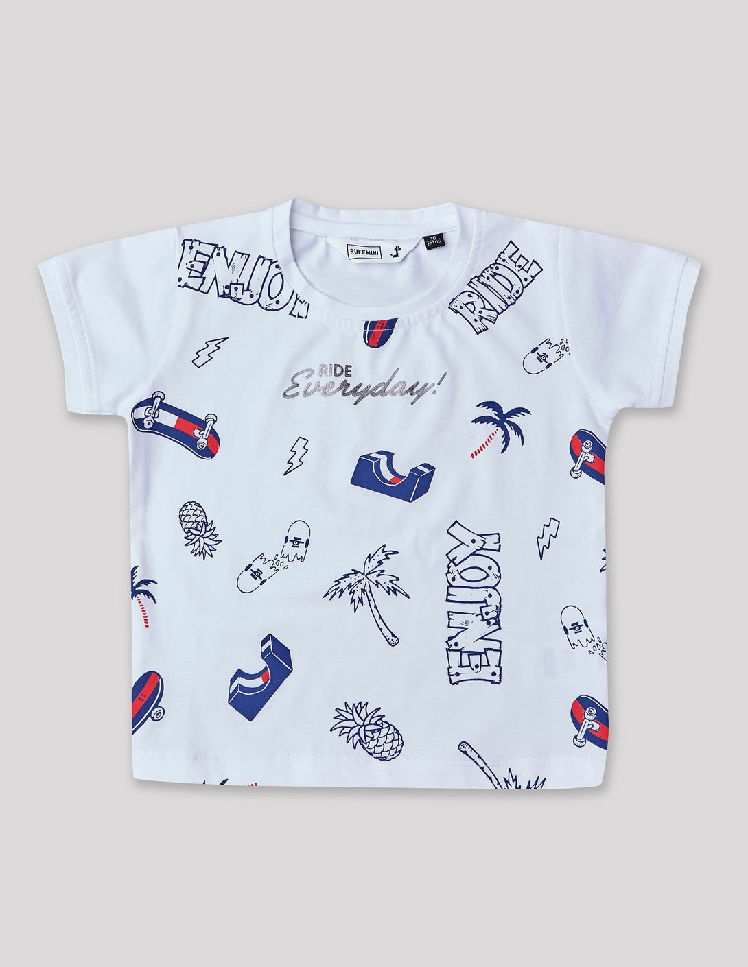Ruff Fashion Crew Neck Tees