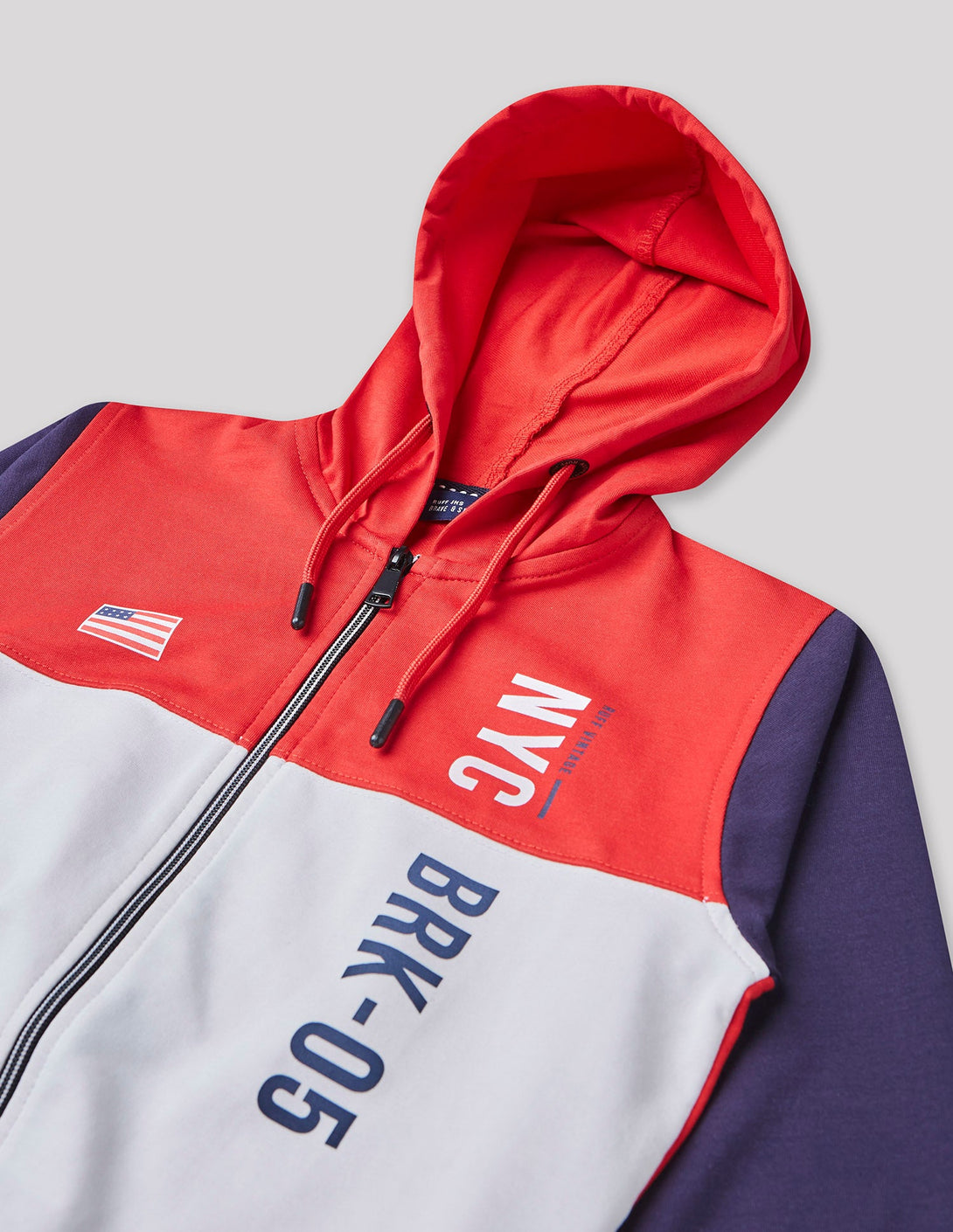 Ruff Fashion Zipper Sweat Shirt With Hood