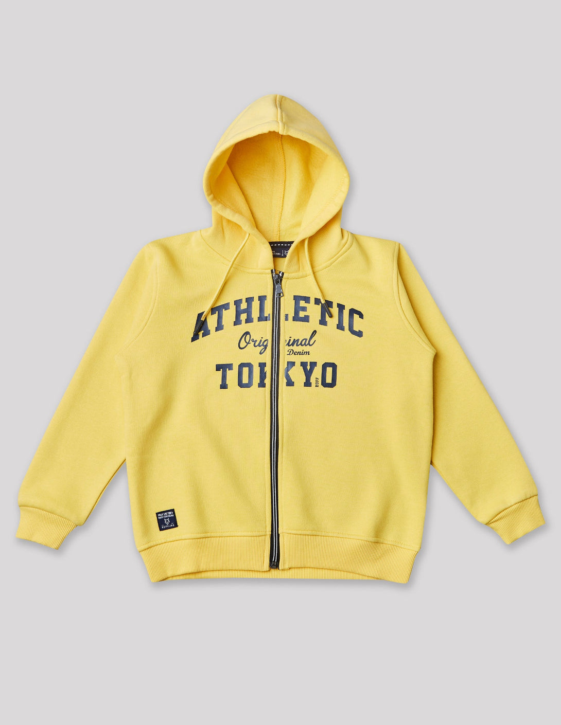 Ruff Fashion Zipper Sweat Shirt With Hood