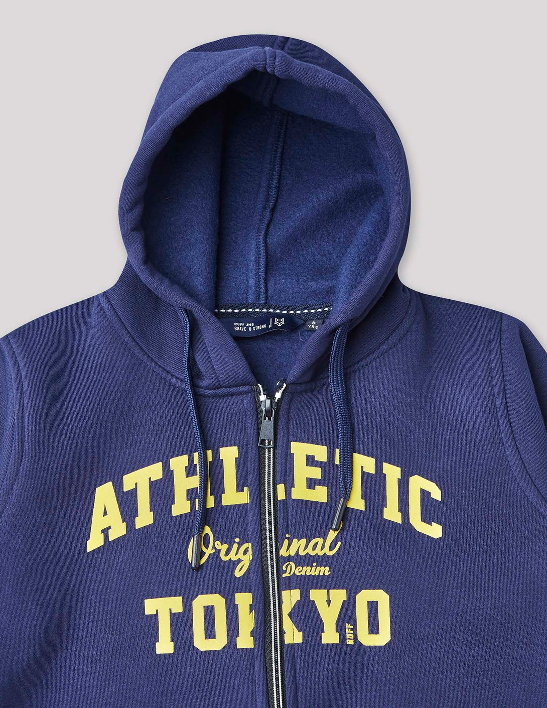 Ruff Fashion Zipper Sweat Shirt With Hood