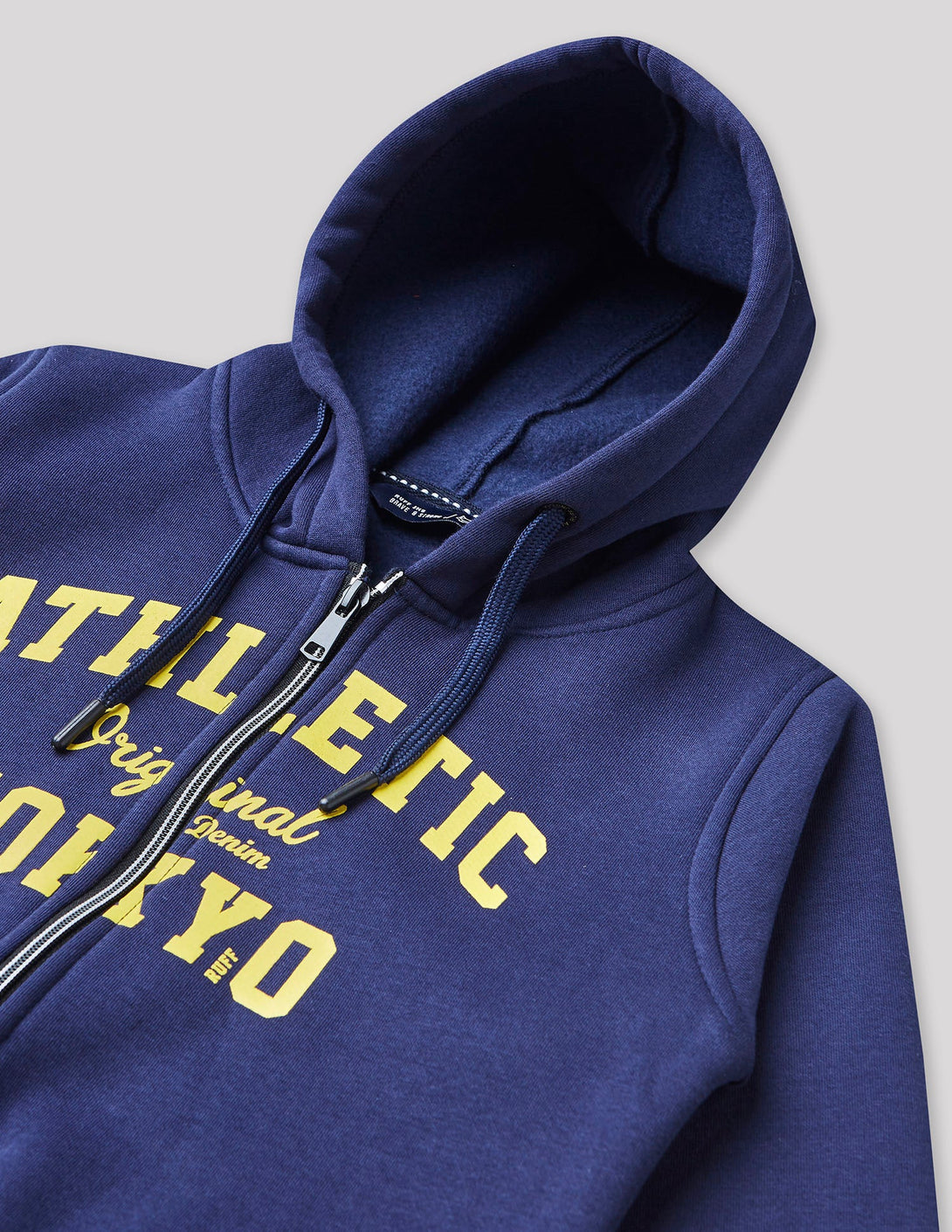 Ruff Fashion Zipper Sweat Shirt With Hood