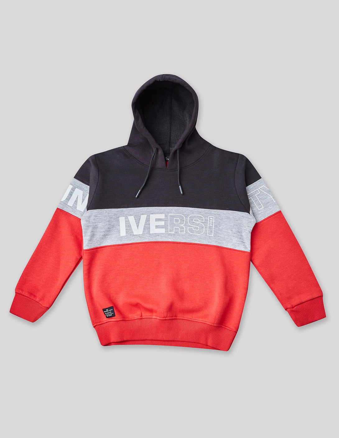 Red Ruff Ruff Buy Red Placement Print Hood Sweat Shirt for Boys online at RUFF
