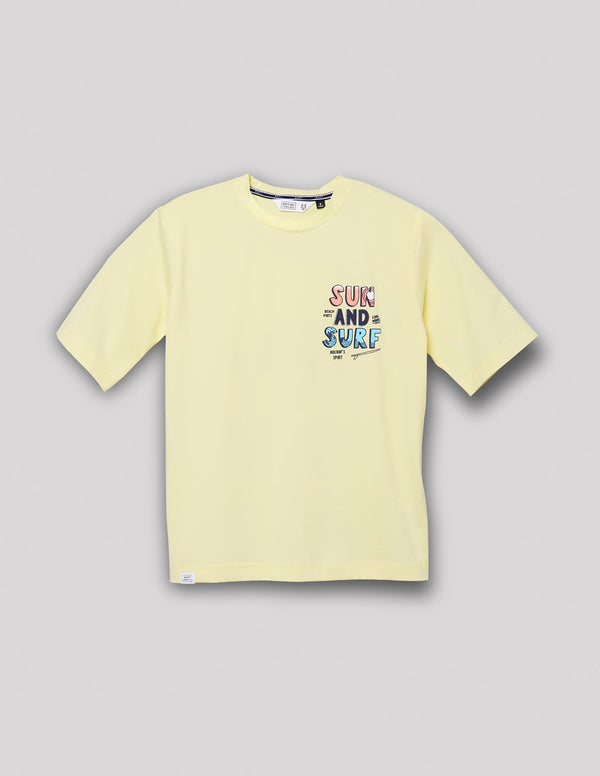 Ruff Shoulder Down Fashion T-Shirt