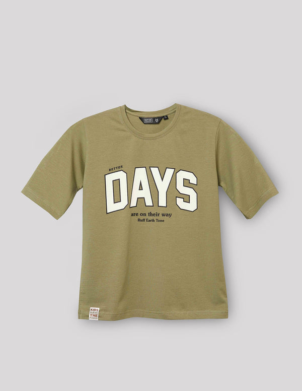 Ruff Shoulder Down T-Shirt