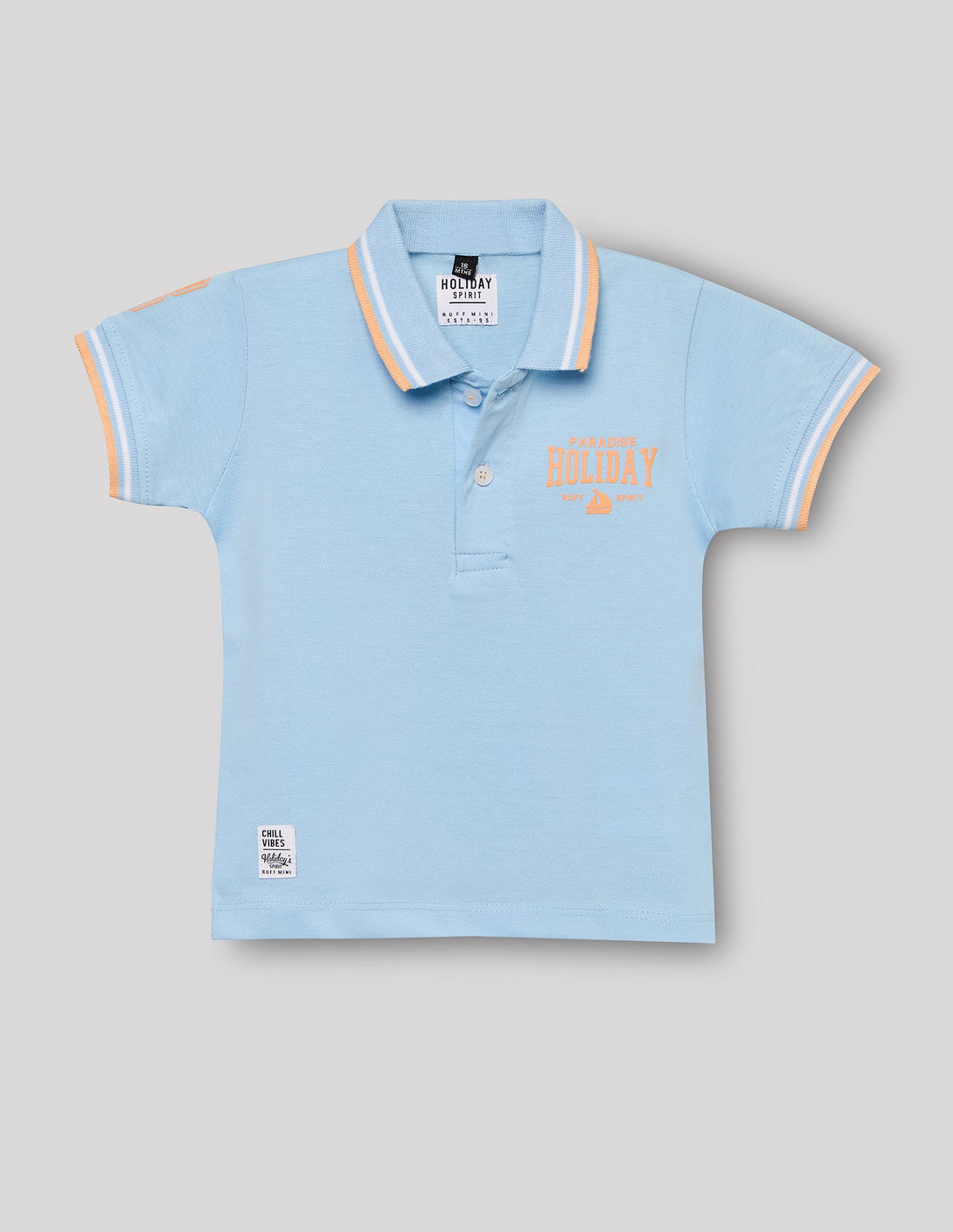 Cotton Polo Neck T-Shirt