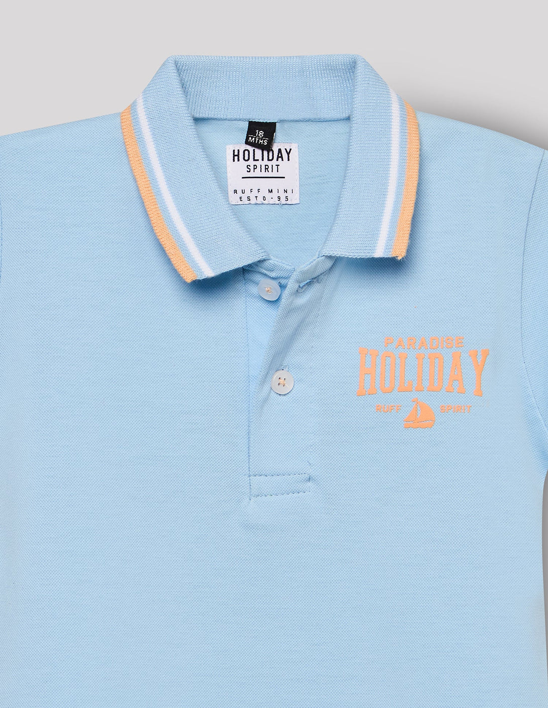 Cotton Polo Neck T-Shirt