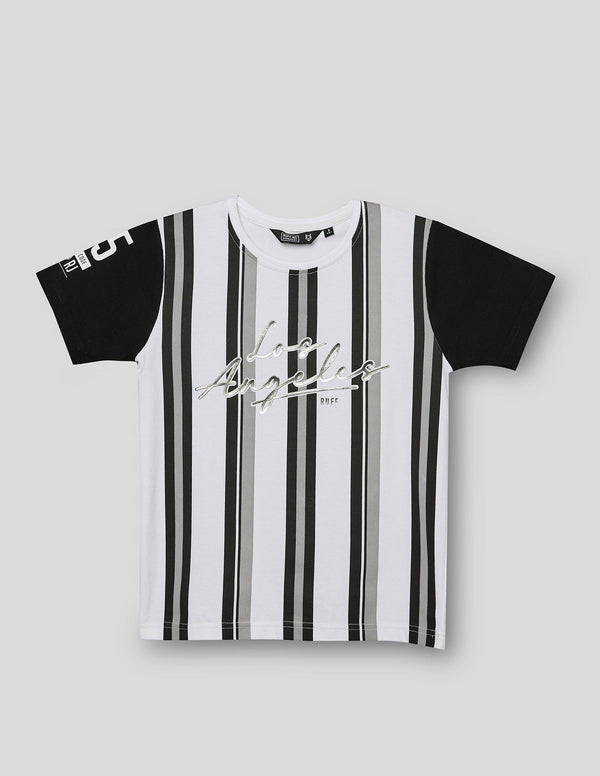 Round Neck Fashion Lycra T-Shirt
