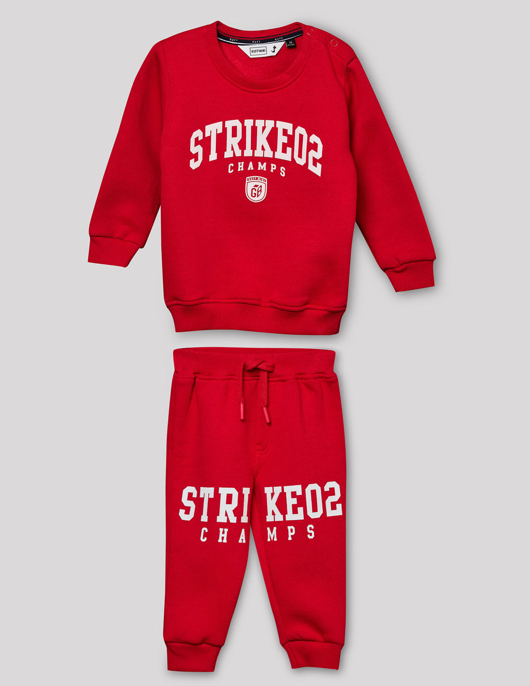Baby Ruff Buy Red Graphic Print Round Neck Co-Ord Set for Baby Boy online at RUFF