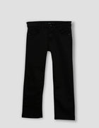 Black Straight Fit Denim Jeans