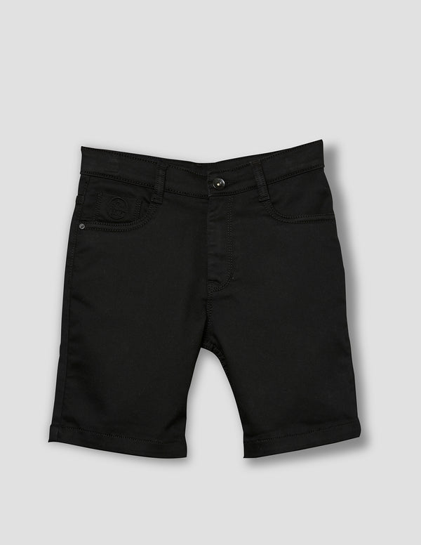 Black Denim Bermuda