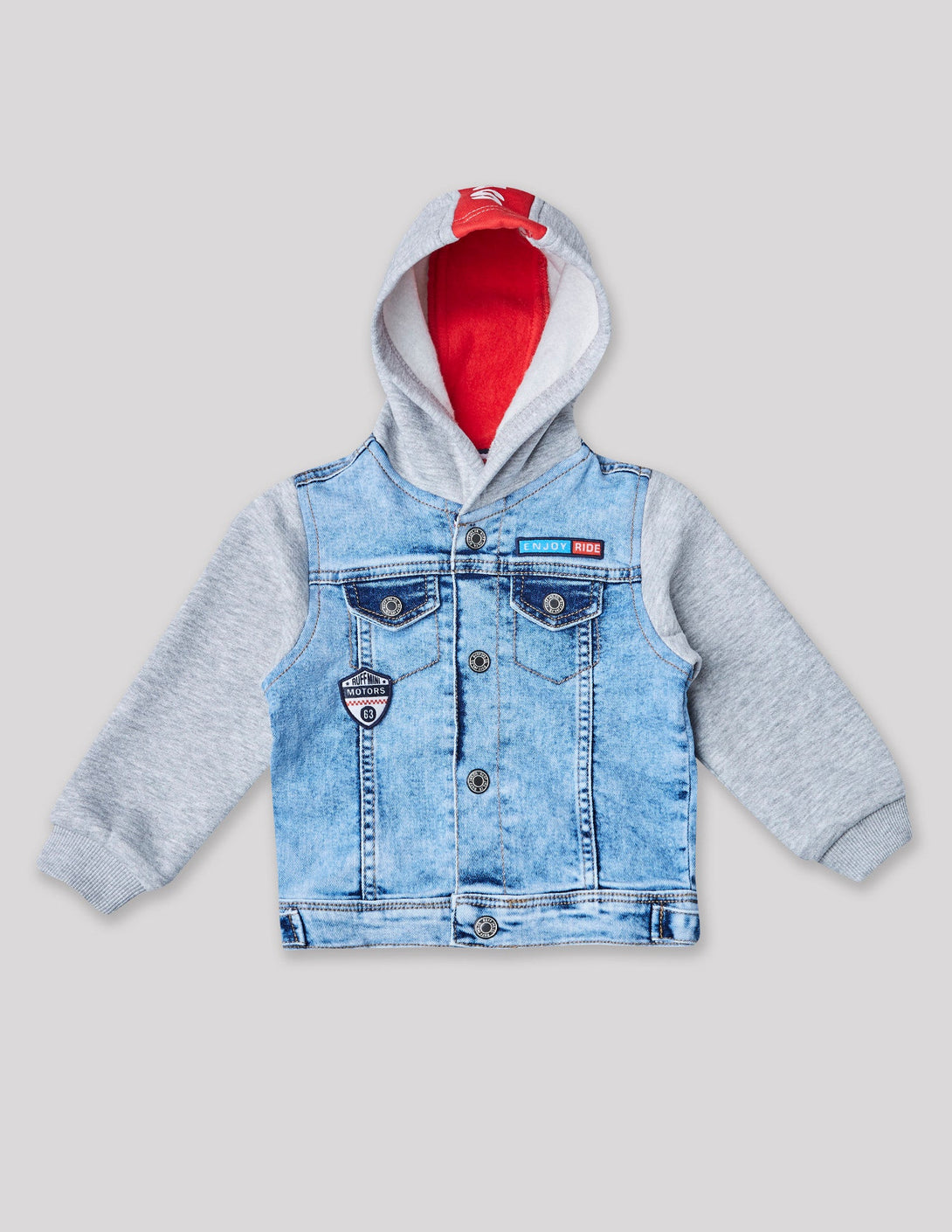 Ruff Denim Jacket With Hood