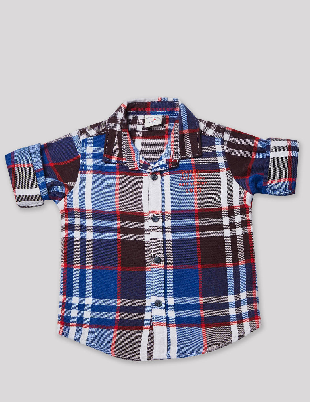 Ruff Casual Checks Shirt With Tee