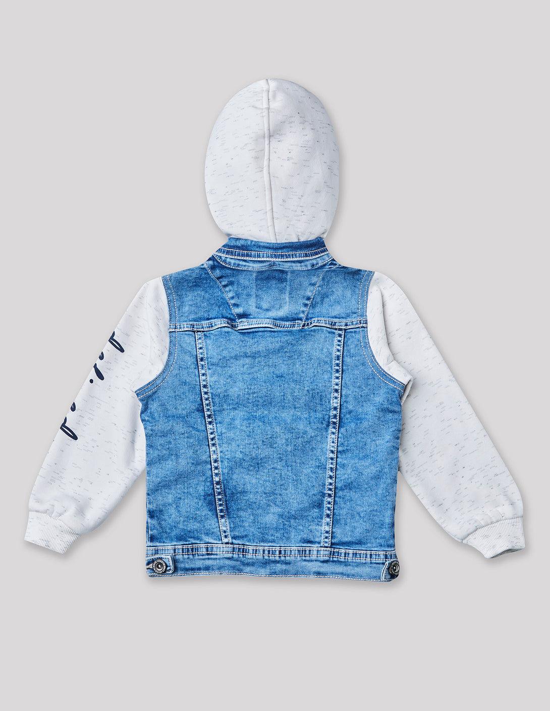 Ruff Denim Jacket With Hood