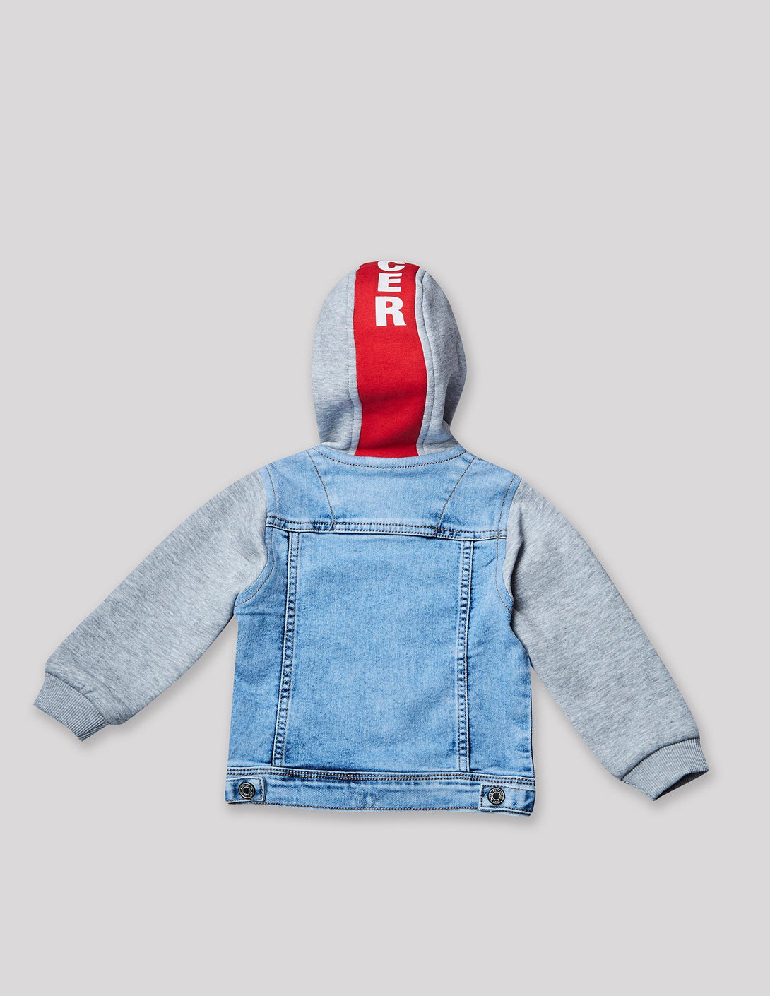 Ruff Denim Jacket With Hood