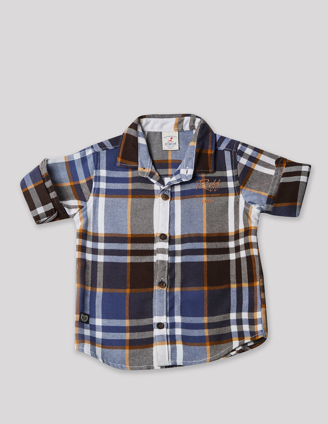 Ruff Casual Checks Shirt With Tee