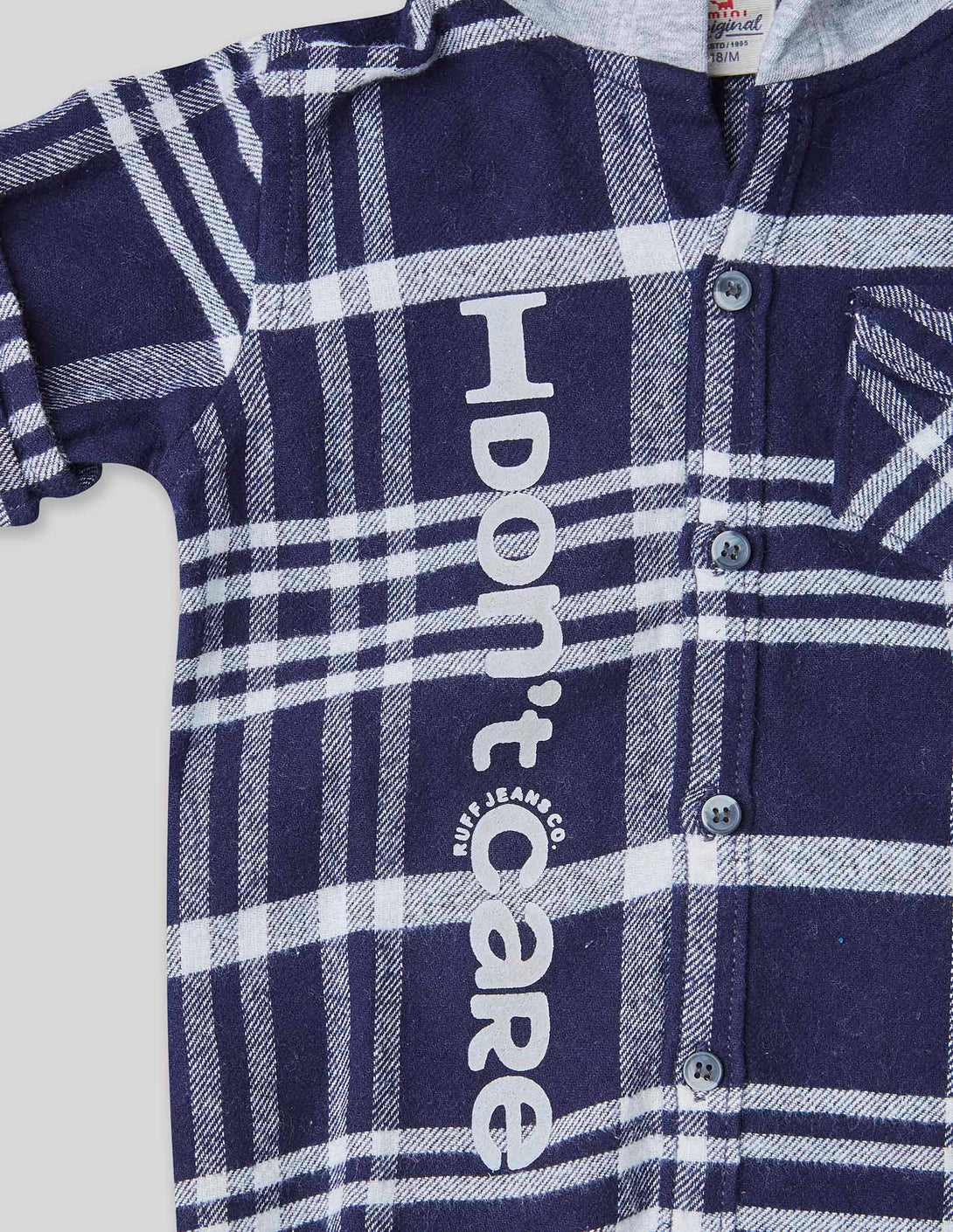 Ruff Checks Shirt With Hood