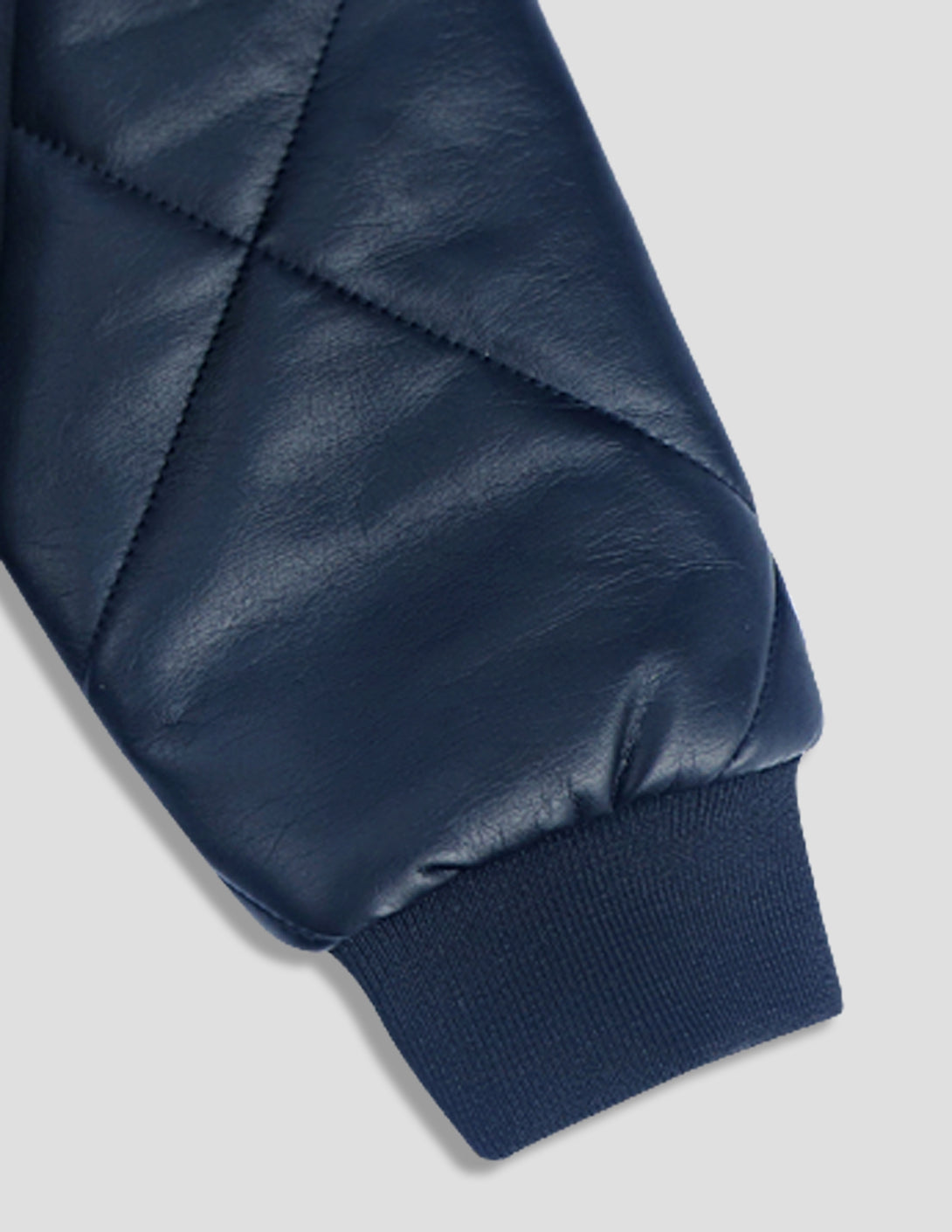 Ruff Faux Leather Biker Jacket