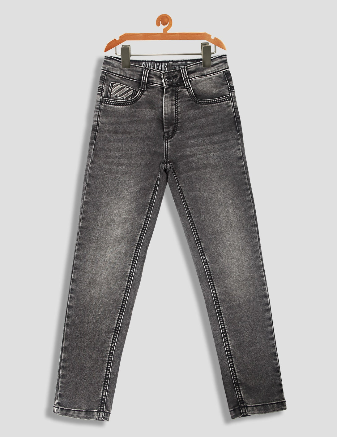 Ruff Grey Carbon Wash Fashion Denims