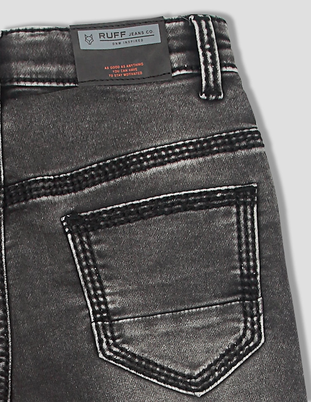 Ruff Grey Carbon Wash Fashion Denims