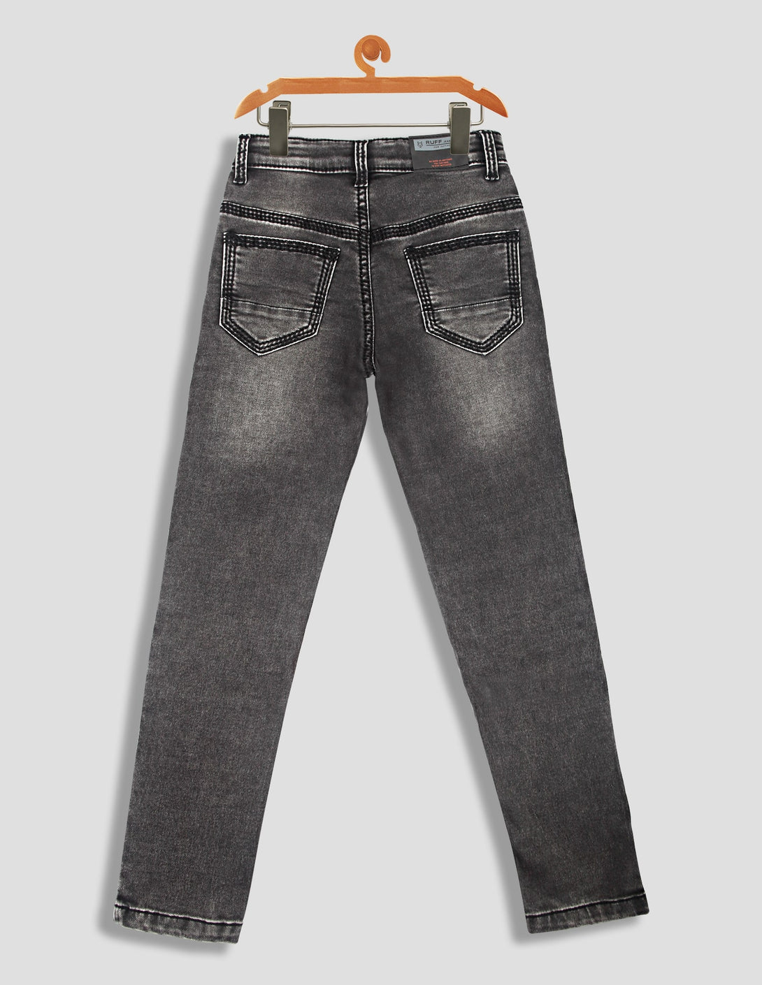 Ruff Grey Carbon Wash Fashion Denims