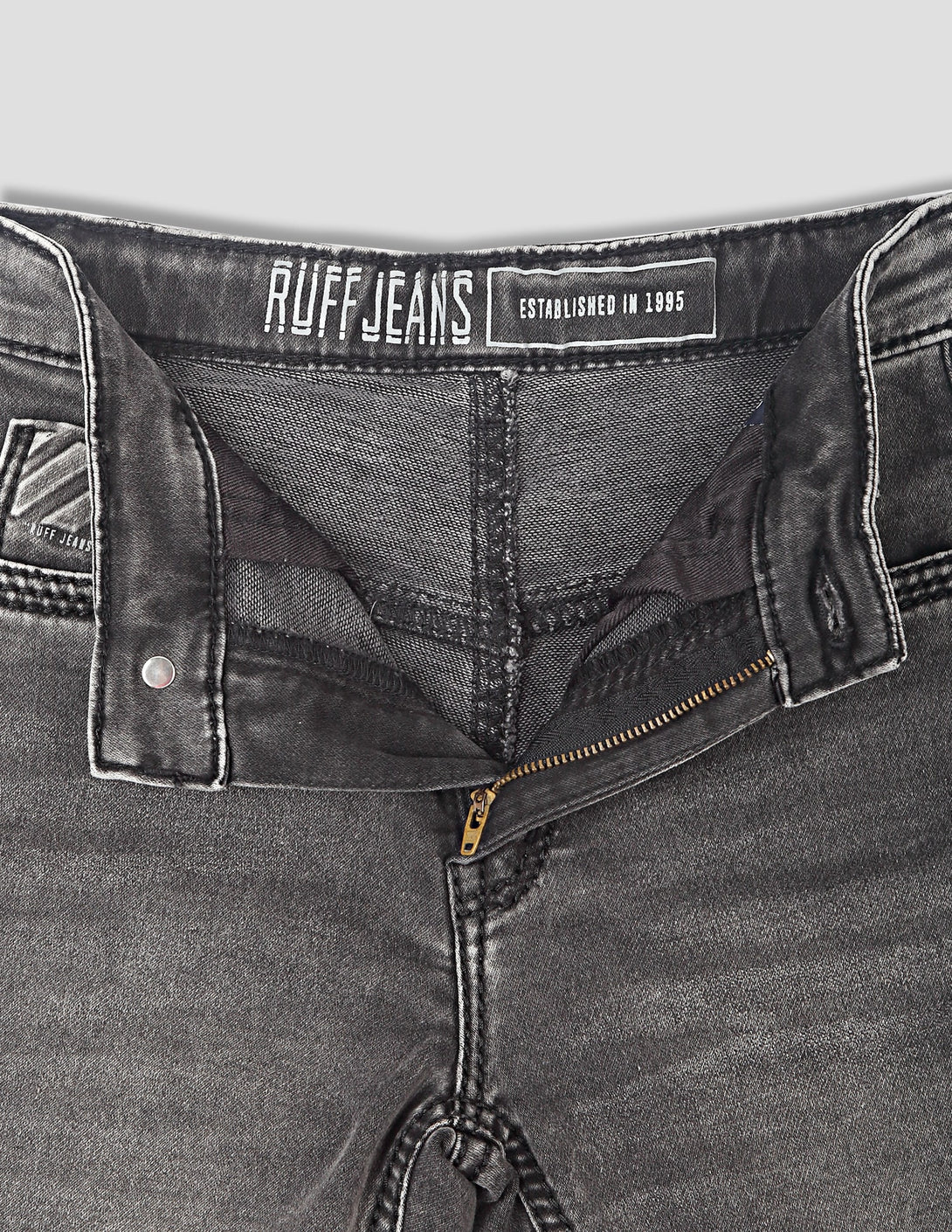 Ruff Grey Carbon Wash Fashion Denims