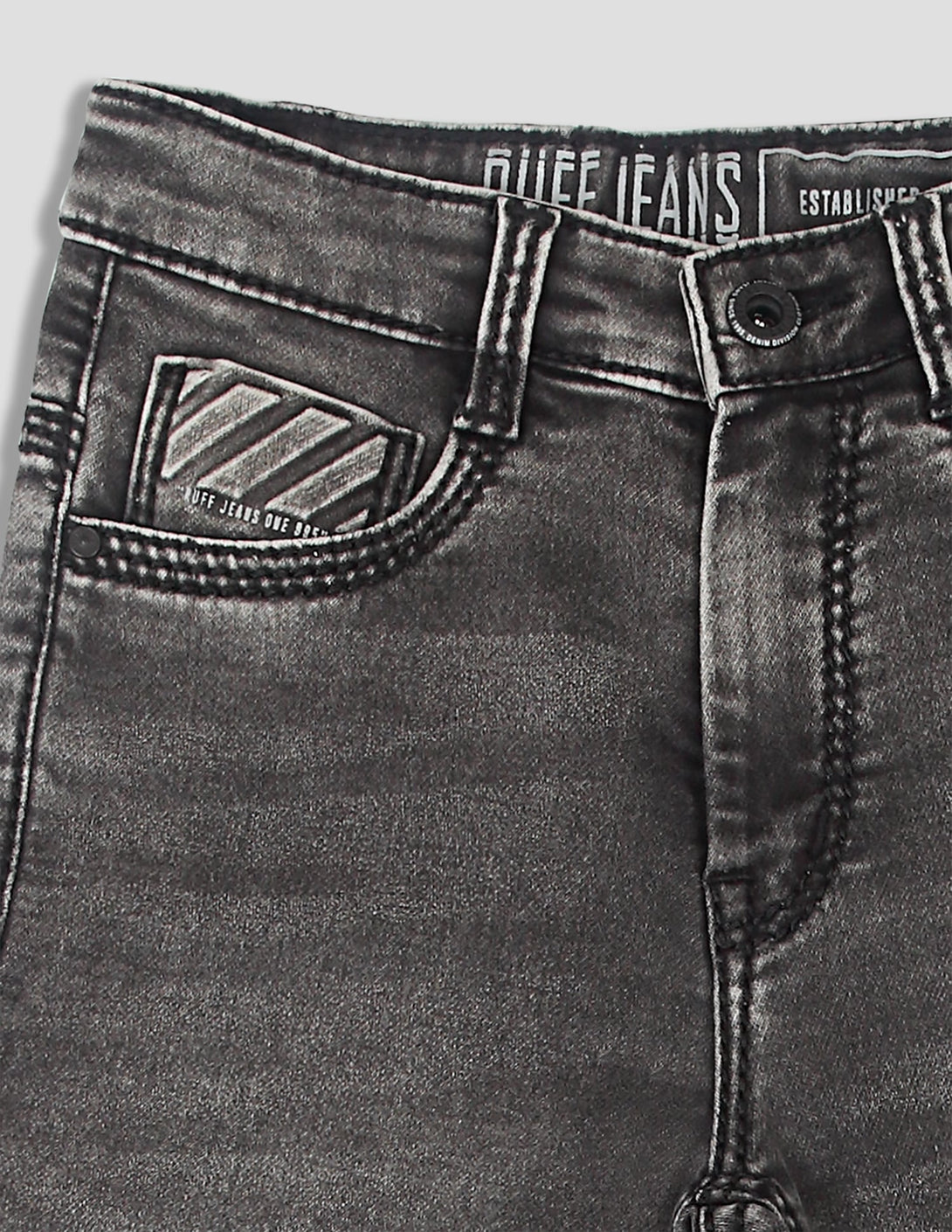 Ruff Grey Carbon Wash Fashion Denims