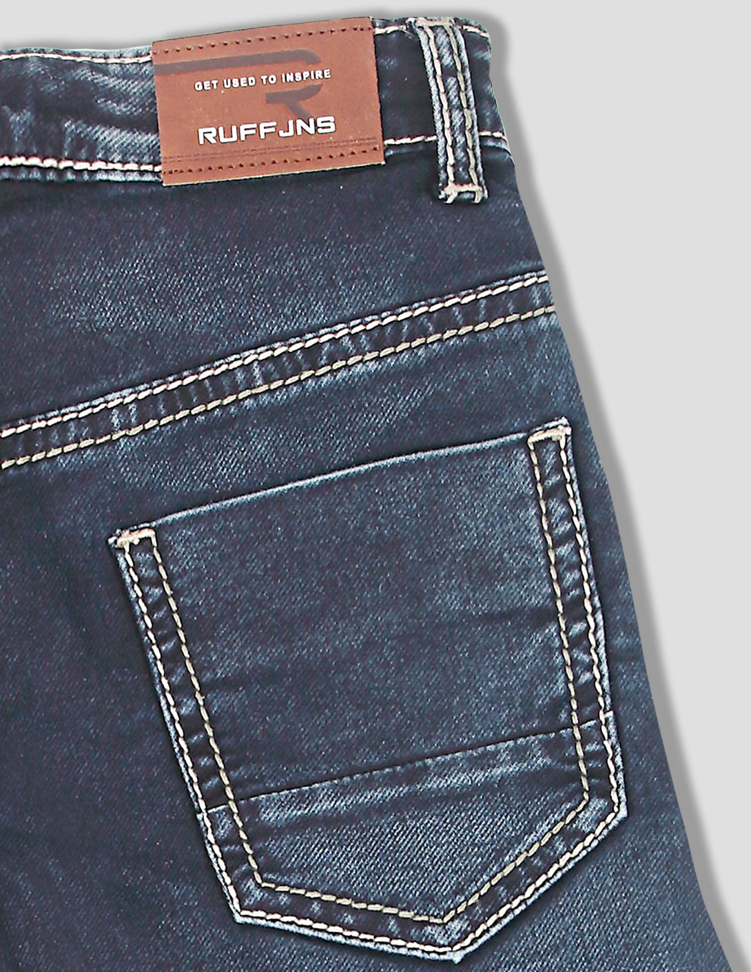 Ruff In Buy Blue Washed Mid Rise Denim Jeans for Boys online at RUFF