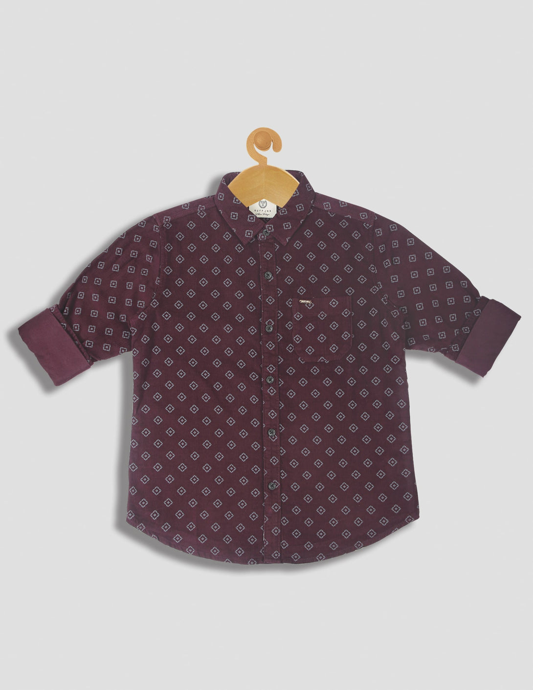 Ruff Fashion Printed Corduroy Shirt