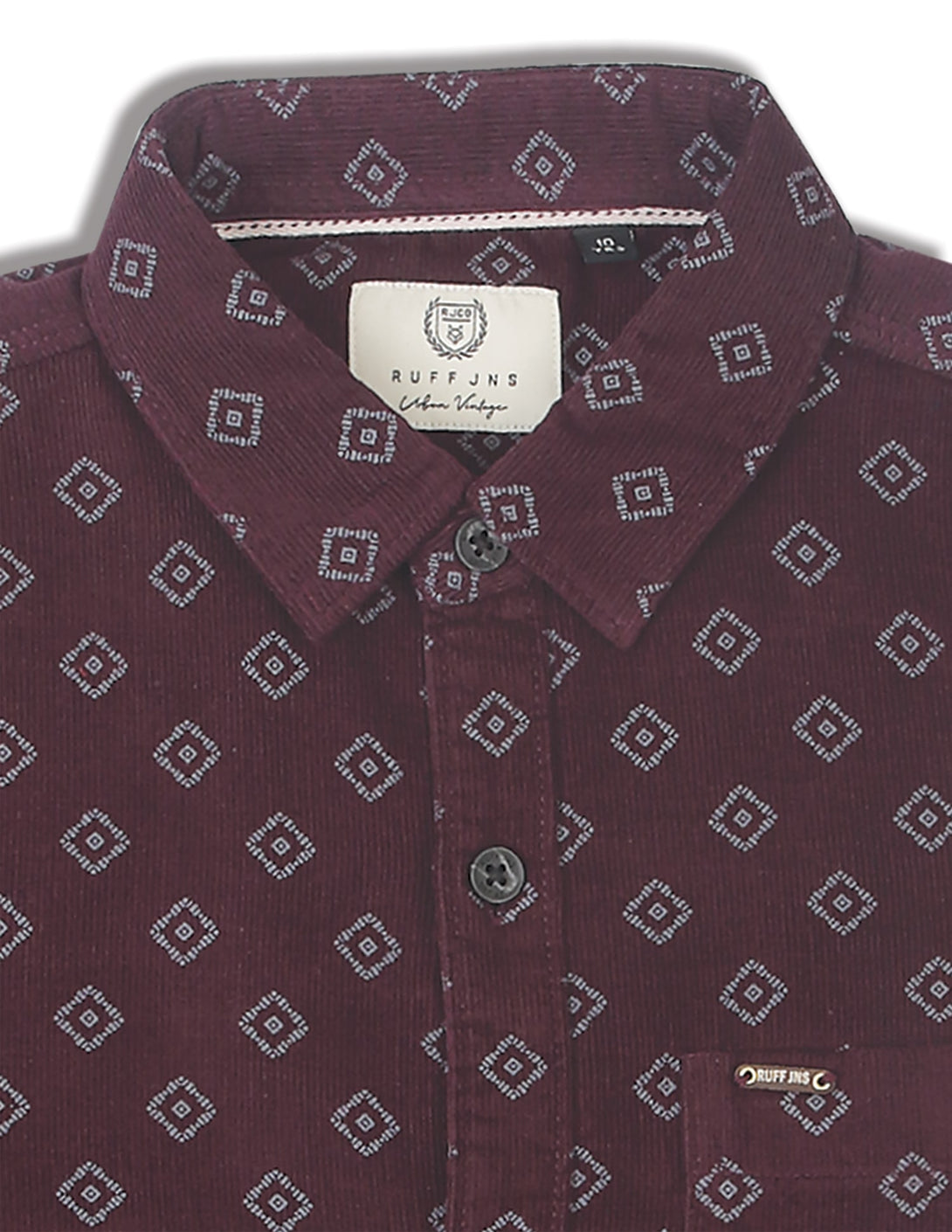 Ruff Fashion Printed Corduroy Shirt
